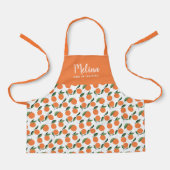 Tablier Cute Oranges Motifs Filles Chef en formation (Recto)