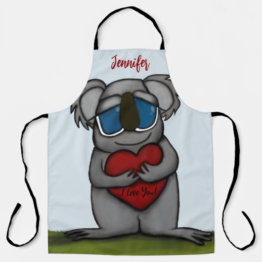 Tablier Cute Ours Koala (Recto)