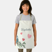 Tablier Cute Owl avec lunettes sur une branche nom personn (Insitu)