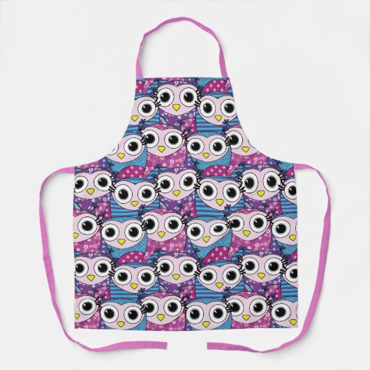 Tablier Cute Owl Motif (Recto)