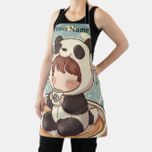 Tablier Cute Panda Coffee Kitchen Chef Apron (Insitu)
