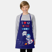 Tablier Cute Panda Ours Astronaut Sur Rockship Kids (Porté)