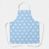 Tablier Cute Pastel Blue and Pink Teapot Pattern (Recto)