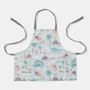 Tablier Cute Pastel Dinosaur Motif