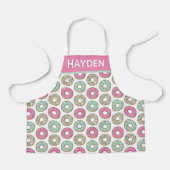 Tablier Cute Pastel Icing Donuts Motif Personnalisé (Recto)