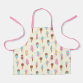 Tablier Cute Pastel Motif de crème glacée (Recto)