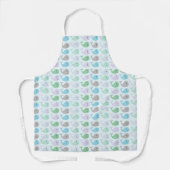 Tablier Cute Pastel Whales Motif (Recto)