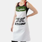 Tablier Cute Père Noël Casquette Personnaliser Nom Chef No (Insitu)