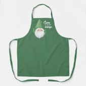 Tablier Cute Père Noël Gnome pour les Fêtes (Recto)