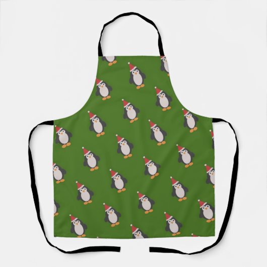 Tablier Cute Père Noël Penguin (Recto)
