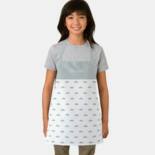 Tablier Cute Personalised Car Pattern Apron (Insitu)