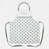 Tablier Cute Personalised Christmas Tree Pattern Apron (Recto)
