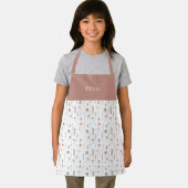 Tablier Cute Personalised Floral Botanical Pattern Apron (Insitu)