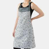 Tablier Cute Personalised Floral Botanical Pattern Apron (Insitu)