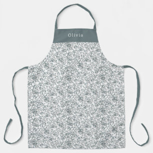 Tablier Cute Personalised Floral Botanical Pattern Apron