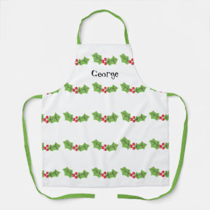 Tablier Cute personnalisée Holly & Berries Noël