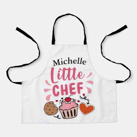 Tablier Cute Petit Chef Personnalisé (Recto)