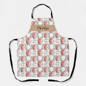 Tablier Cute Pig Apron –Farm Animal Kitchen & Baking Apron (Recto)