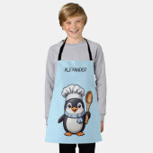Tablier Cute Pingouin Chef Personnaliser L'Espace Enfant (Porté)