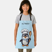 Tablier Cute Pingouin Chef Personnaliser L'Espace Enfant (Insitu)