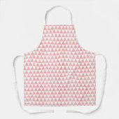 Tablier Cute Pink And White Triangle Pattern (Recto)