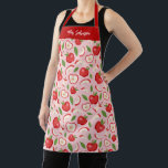 Tablier Cute Pink enseignant motif Apple<br><div class="desc">Un tablier d'enseignant amusant avec un motif de pomme sur un arrière - plan rose. Conçu pour vous par Blackberry Boulevard.</div>