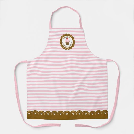 Tablier Cute Pink Strike Baking (Recto)