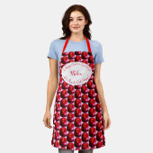 Tablier Cute Pomme personnalisée (Porté)