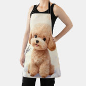 Tablier Cute Poodle Grooming Bubbles Scissors  (Insitu)