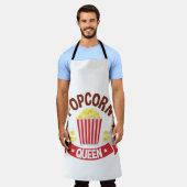 Tablier Cute Popcorn Queen Lover Femmes filles (Porté)