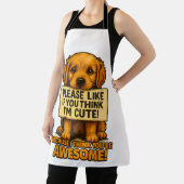 Tablier Cute Puppy, Funny Dog Lover Quote (Insitu)