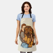 Tablier Cute Puppy with Heart Sunglasses (Porté)