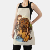 Tablier Cute Puppy with Heart Sunglasses (Insitu)