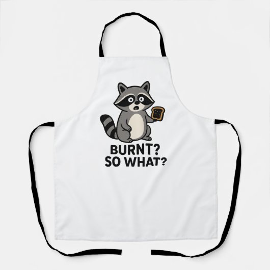 Tablier Cute Raccoon Cooking Apron – Funny Animal  (Recto)