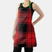 Tablier Cute Red, Black, and Grey Plaid Chef Baker femmes (Insitu)