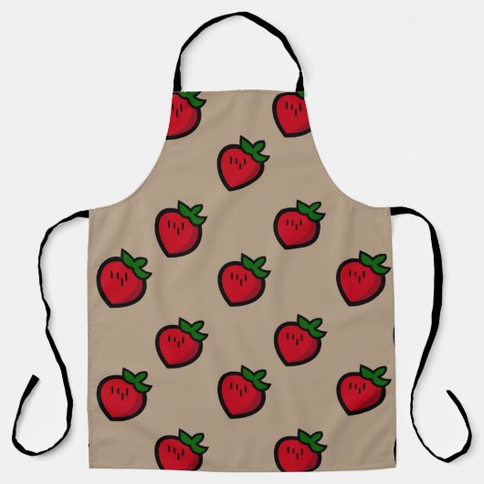 Tablier Cute Red Cartoon (Recto)