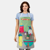 Tablier Cute rétro cuisine de cuisson ustensiles cuisine d (Porté)