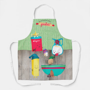 Tablier Cute rétro cuisine de cuisson ustensiles cuisine d