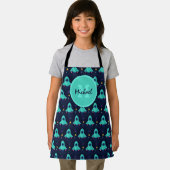 Tablier Cute Rocket Stars Vaisseau Enfants Garçon Monogram (Insitu)