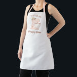 Tablier Cute Rose Floral Boulangerie Mélangeur De Gâteaux<br><div class="desc">Un joli mélangeur de gâteau rose avec des fleurs orne cet espace cuisine de boulangerie. Personnalisez-le avec votre nom et vos informations commerciales. Conçu pour vous par Blackberry Boulevard.</div>