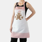 Tablier Cute Rose Noël Fille Gingerbread Cookie Apron (Insitu)
