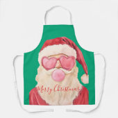 Tablier Cute Santa Heart Glasses Christmas Art (Recto)