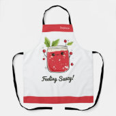 Tablier Cute sauce aux canneberges - Drôle Cuisine Kawaii (Recto)