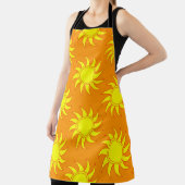 Tablier Cute seamless pattern of sun. Doodle hand drawn st (Insitu)