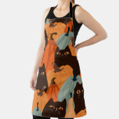 Tablier Cute seamless pattern with black cats and pumpkins (Insitu)