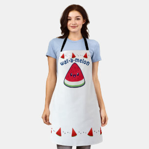 Tablier Cute Smiling Kawaii Watermelon