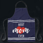 Tablier Cute Text Best Mama Ever With Heart<br><div class="desc">Elegant Mothers day Apron avec un dicton mignon qui dit "Meilleure maman jamais" avec le coeur, Ce mignon Apron est parfait pour votre fille pour la fête des mères et il peut être utilisé toute l'année. ! Un cadeau de fête des mères assez inhabituel... probablement différent de ce qu’elle attend....</div>