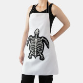 Tablier Cute Tortue Halloween Squelette Tortue Fossiles Ar (Insitu)