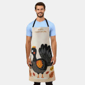 Tablier Cute Turquie Bon thanksgiving Apron (Porté)