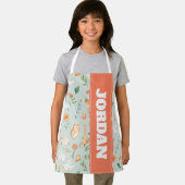 Tablier Cute Turquoise bébé animal Pastel Motif (Insitu)